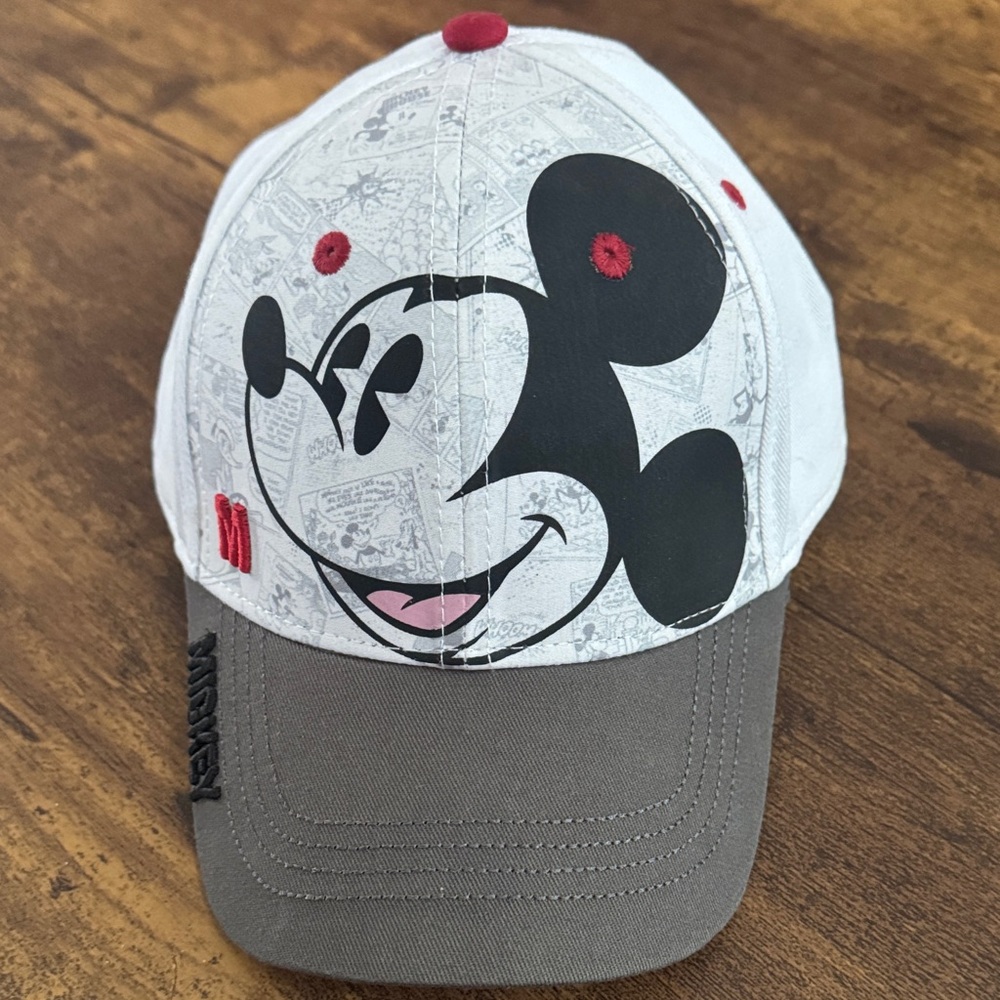 Disney Mickey Mouse White and Gray Kids Hat